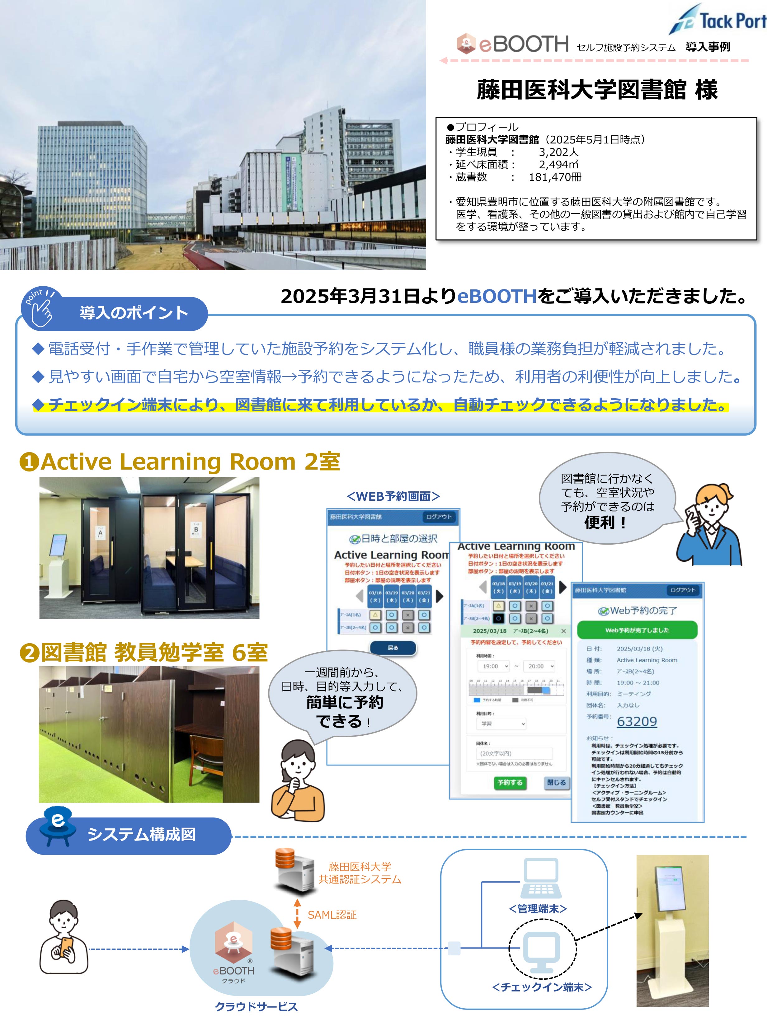 eBOOTH藤田医科大学図書館事例